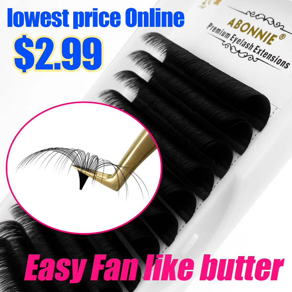 Lash Fan Volume - Abonnie 0.03-0.10mm Easy Fan Lashes Mega