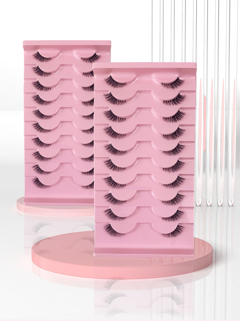 AMSDCN 10 pairs of 3D syntheti - Eyelash Extension Medium review and price
