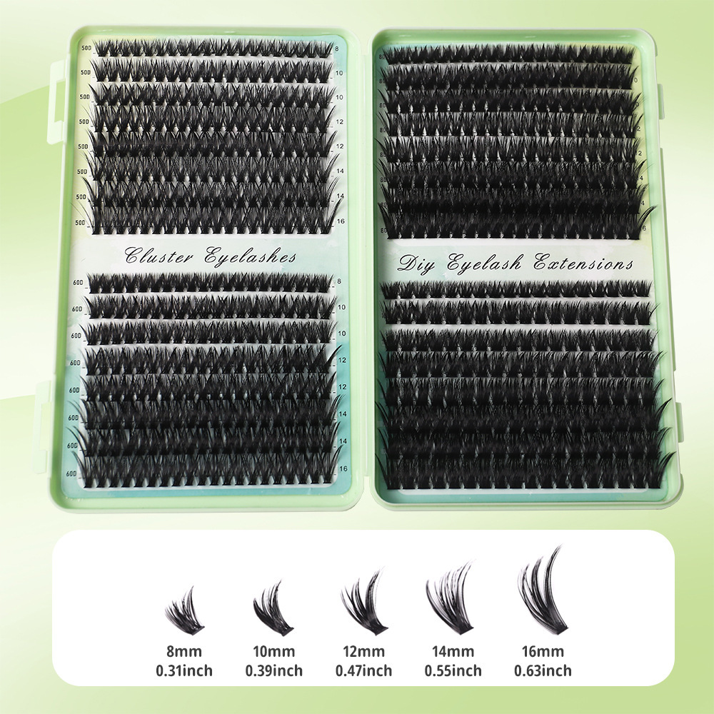 Lashes Cluster DIY Lash Extens - Eyelash Extension Volume Cat Eye review and price