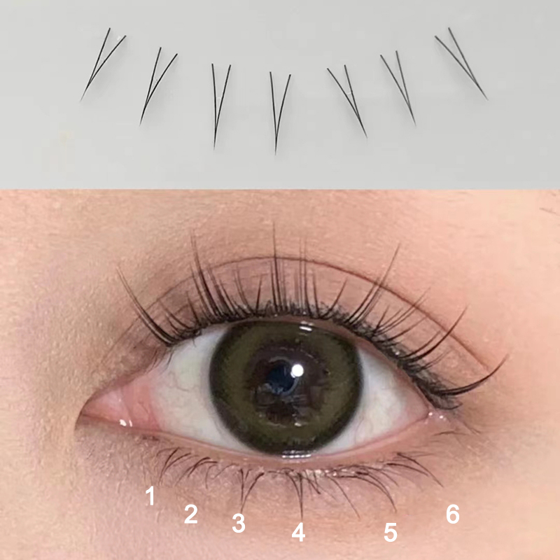 J Curl V Shape Under Eyelash C - Eyelash Extension Korea review and price