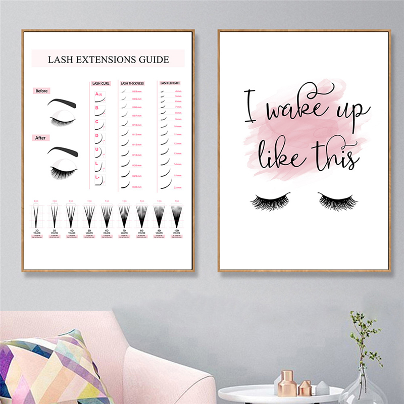 Lash Extensions Guide Poster M - Eyelash Extension Quotes review and price