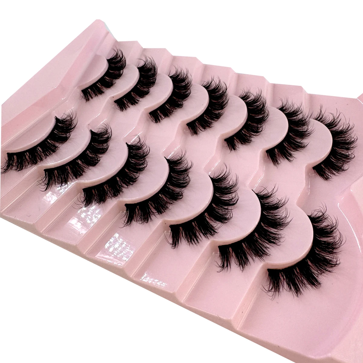 AMSDCN 7 Pairs Fluffy Cat Eye  - Eyelash Extension Volume Cat Eye review and price