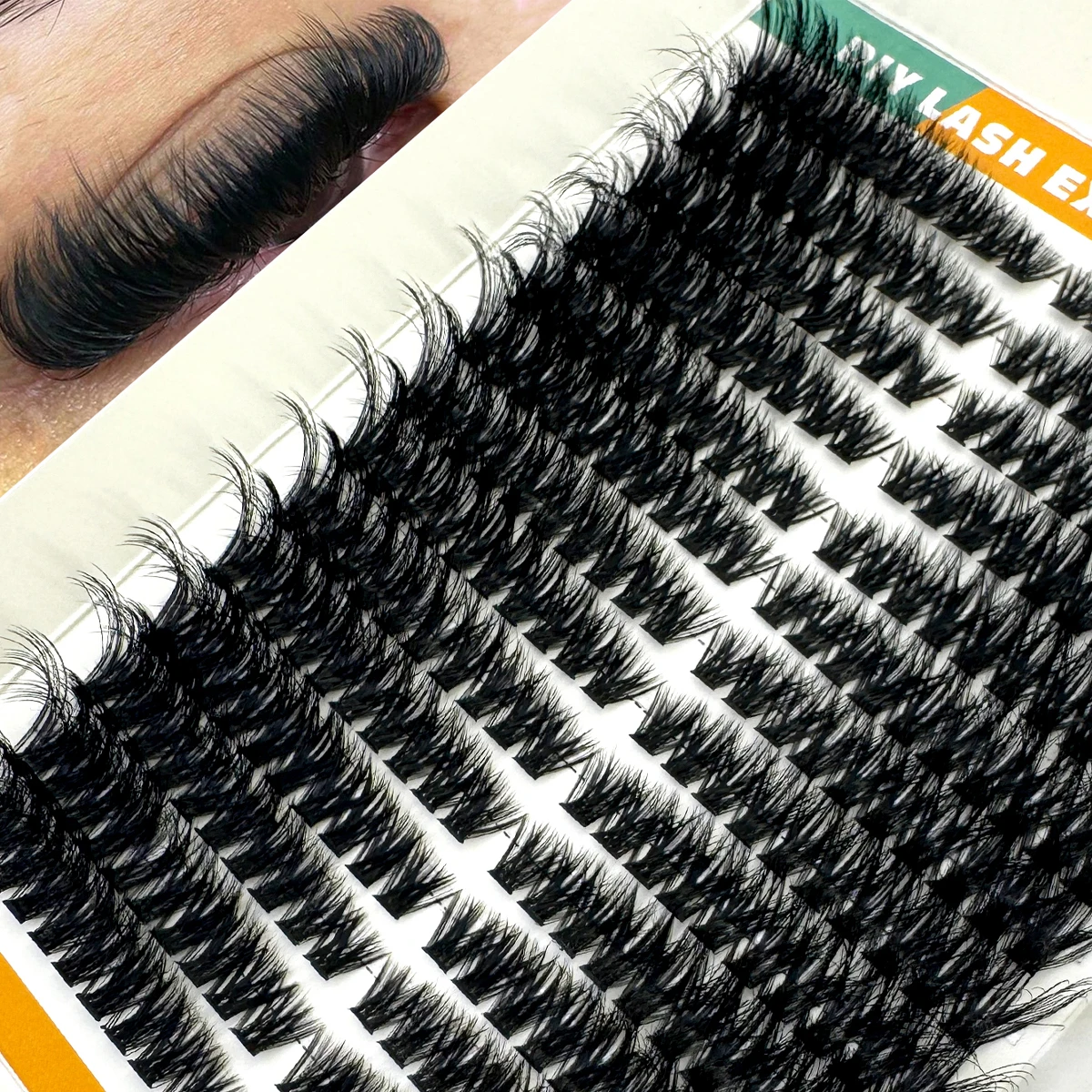 AMSDCN  80D Fluffy Lash Cluste - Eyelash Extension Volume Cat Eye review and price