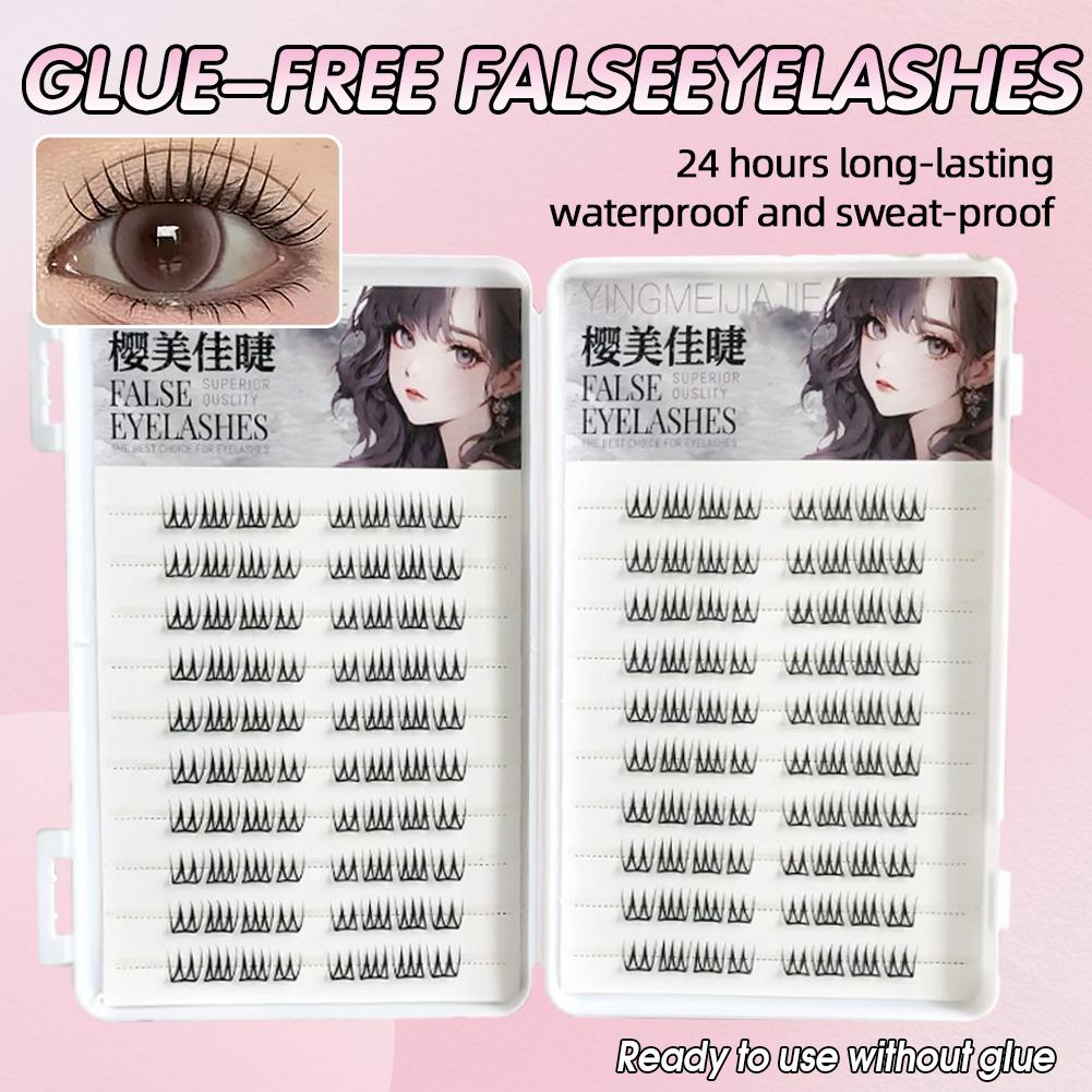 U Shape Glue-free False Eyelas - Eyelash Extension Korea review and price