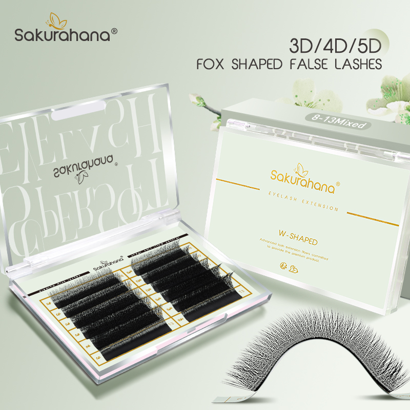SAKURAHANA Fox 3D 4D 5D Shaped - Eyelash Extension Volume Cat Eye review and price