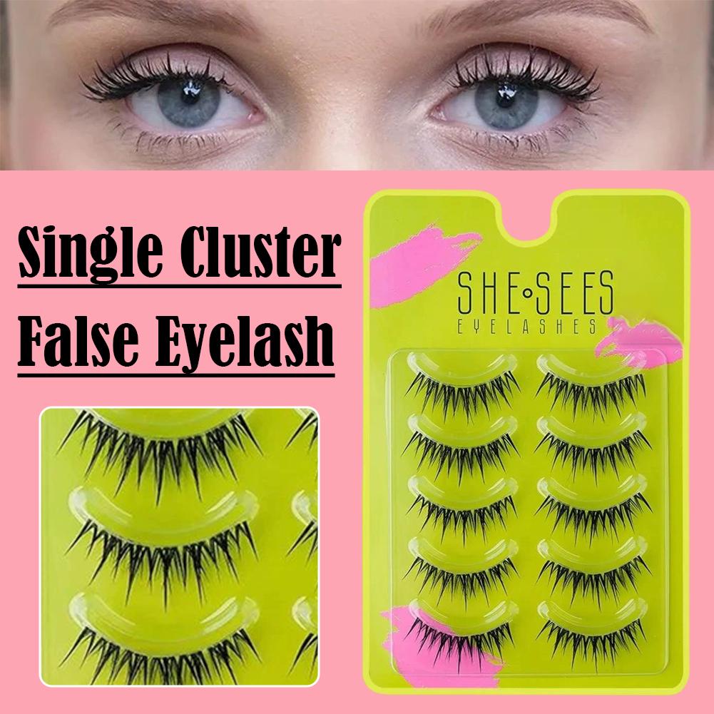 Natural Cluster False Eyelashe - Eyelash Extension Volume Cat Eye review and price