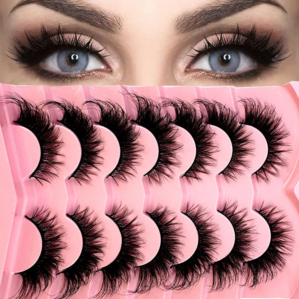 7pairs Thick Cat Eye Lashes Fl - Eyelash Extension Volume Cat Eye review and price